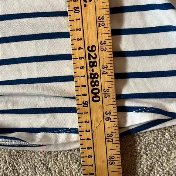 Tribal Jeans Blue and White Striped Dress Size M NWt - Picture 7 of 8